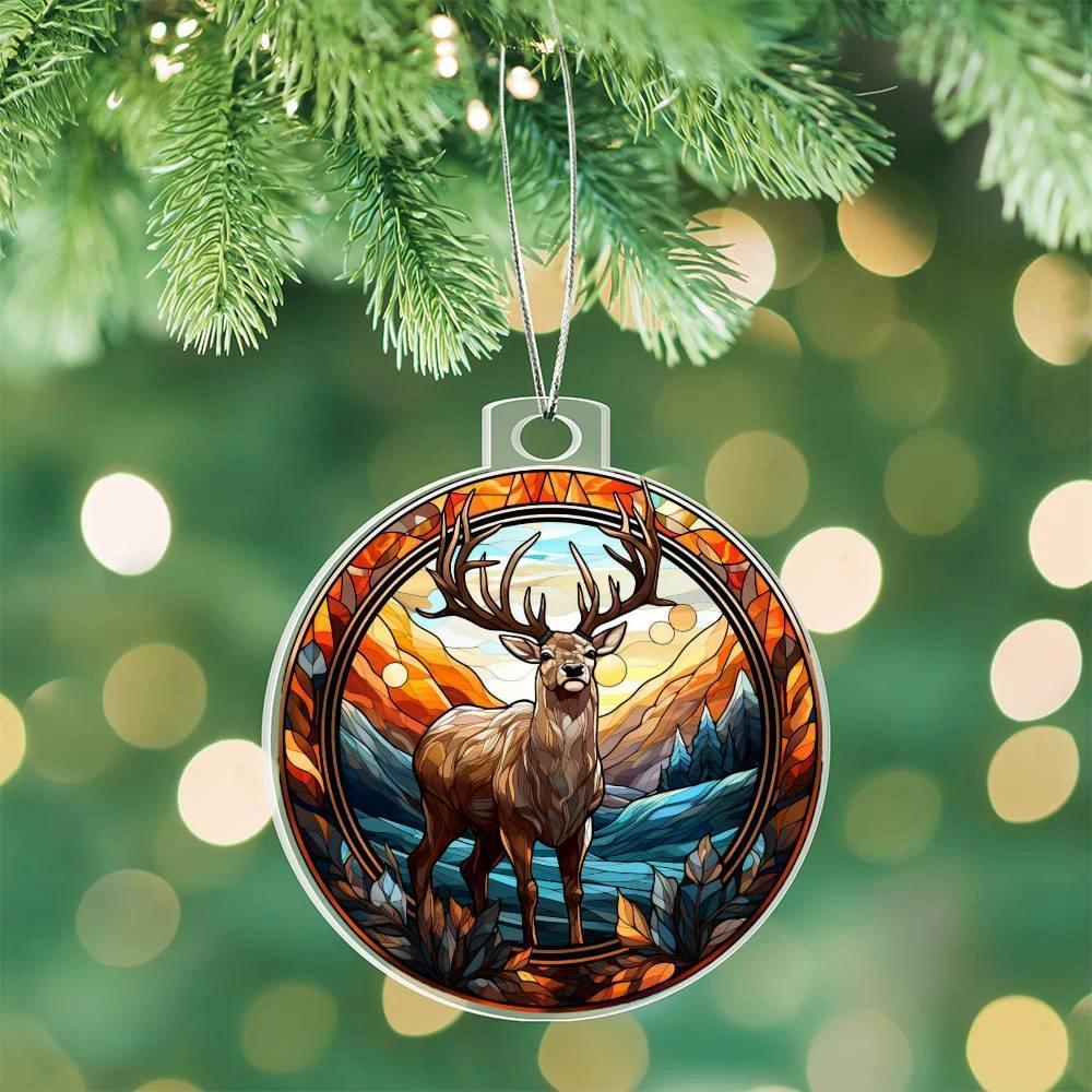 Majestic Deer Acrylic Keepsake Ornament