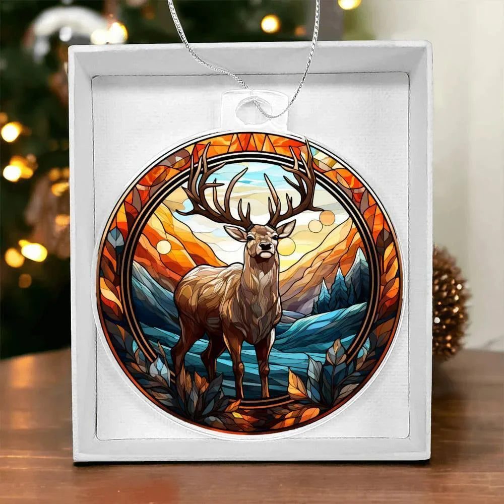 Majestic Deer Acrylic Keepsake Ornament