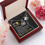 Pregnancy Gift Silver Baby Feet Pendant Necklace Dear Mommy, Lots Of Love, Bump