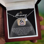 Gift for New Mom Baby Feet Pendant Necklace I Love You with My Smile