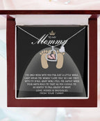 Gift for New Mom Baby Feet Pendant Necklace I Love You with My Smile