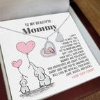 Baby Feet Necklace for New Moms – Sterling Silver Heart Pendant with Rose Gold Baby Feet & CZ – Baby Shower, Pregnancy Reveal, Mother's Day Gift Jewelry
