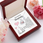 Baby Feet Necklace for New Moms – Sterling Silver Heart Pendant with Rose Gold Baby Feet & CZ – Baby Shower, Pregnancy Reveal, Mother's Day Gift Jewelry