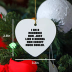 Mechanic Mom Heart Ornament Gifts from Men to Mechanic, Funny Christmas Memorable Present for Mechanic Friends