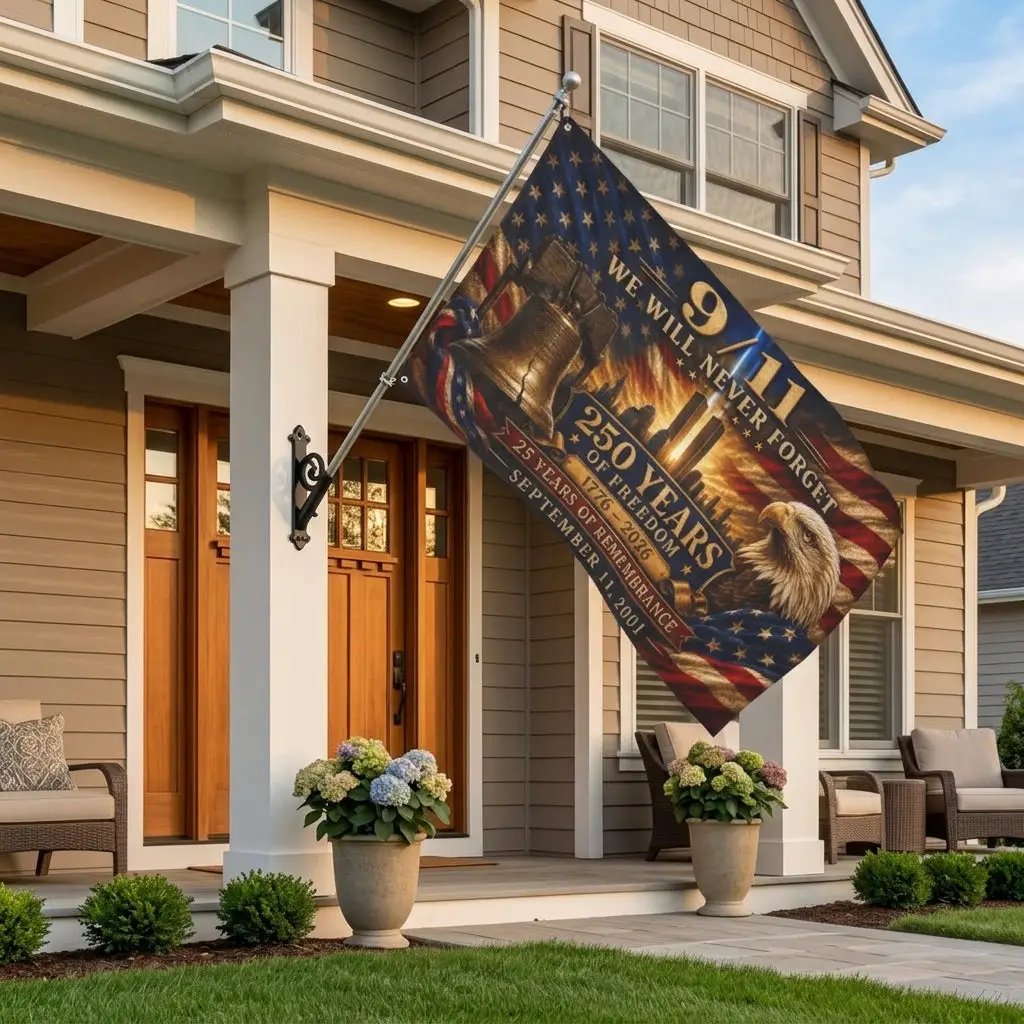 Patriotic Flag We Will Never Forget 250 Years Of Freedom