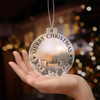 Merry Christmas From the Family Personalized Acrylic Keepsake Ornament