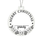 Merry Christmas From the Family Personalized Acrylic Keepsake Ornament