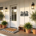 Dad Personalized Established Date Metal Aet Sign – Father’s Day Gift – Custom Family Decor