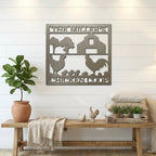Personalized Chicken Coop Metal Sign – Custom Farm Sign – Backyard Chicken Decor – Farmhouse Wall Art