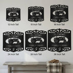 Personalized Family Farm Metal Wall Art Sign Custom Farm Name Tractor Steel Sign Elegant Farmhouse Decor Outdoor Ranch Sign
