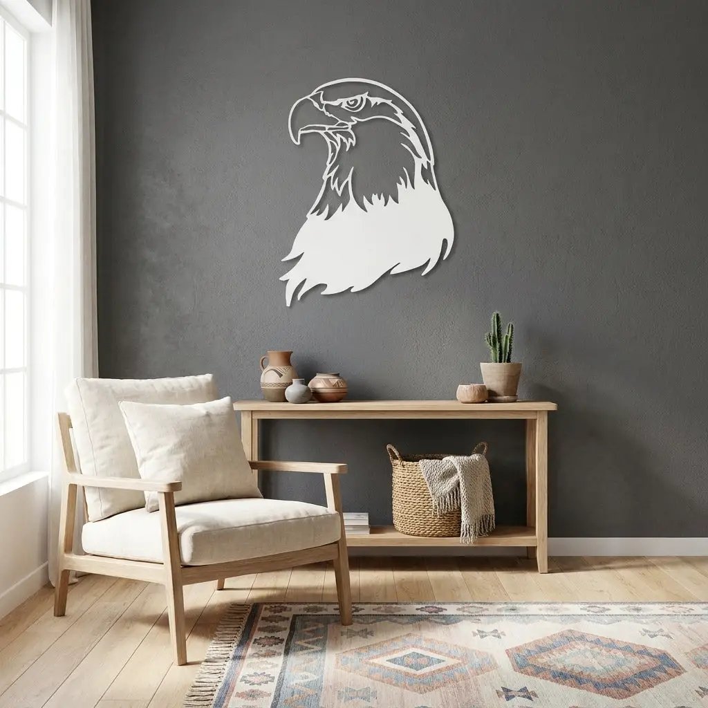 Bald Eagle Metal Wall Art – Patriotic USA Decor – American Eagle Sign – Rustic Wall Decor – Outdoor Metal Art