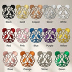 Geometric Panda Metal Wall Art – Modern Animal Steel Décor – Minimalist Panda Head Wall Hanging