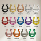 Personalized Horseshoe Metal Sign Custom Ranch Name Sign Western Decor Farmhouse Wall Art Horse Lover Gift Barn Decor Custom Steel Sign