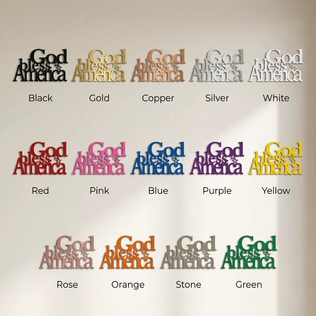 God Bless America Metal Art – A Tribute to Faith, Freedom & Home