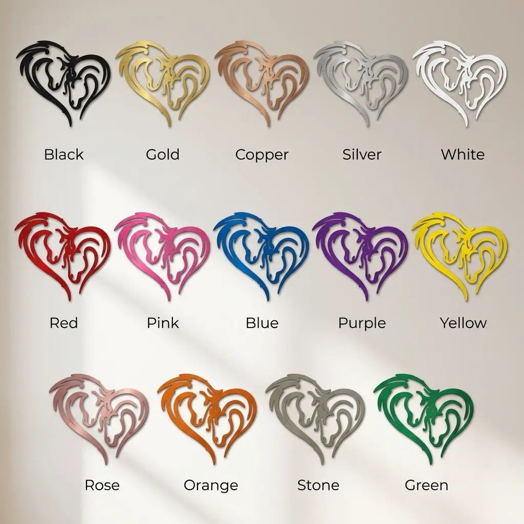 Horse Love Steel Wall Sign