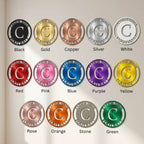 Initial Family Name Personalized Indoor Outdoor Steel Wall Sign Art