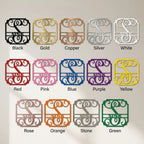 Personalized Monogram Metal Wall Sign: A Statement of Elegance & Identity