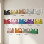 Personalized Dad Metal Wall Art | Custom Established Sign for Father | Rustic Family Name Decor