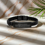 Funny Vice-principal Gifts: Interlaced Leather Bracelet for Him or Her, With Stories to Share and Memorable Days - Gifts from Friends, Family, or Coworkers