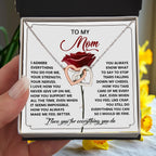 To My Mom - Everything You Do - Honest and Heartfelt Necklace Gift of Gratitude