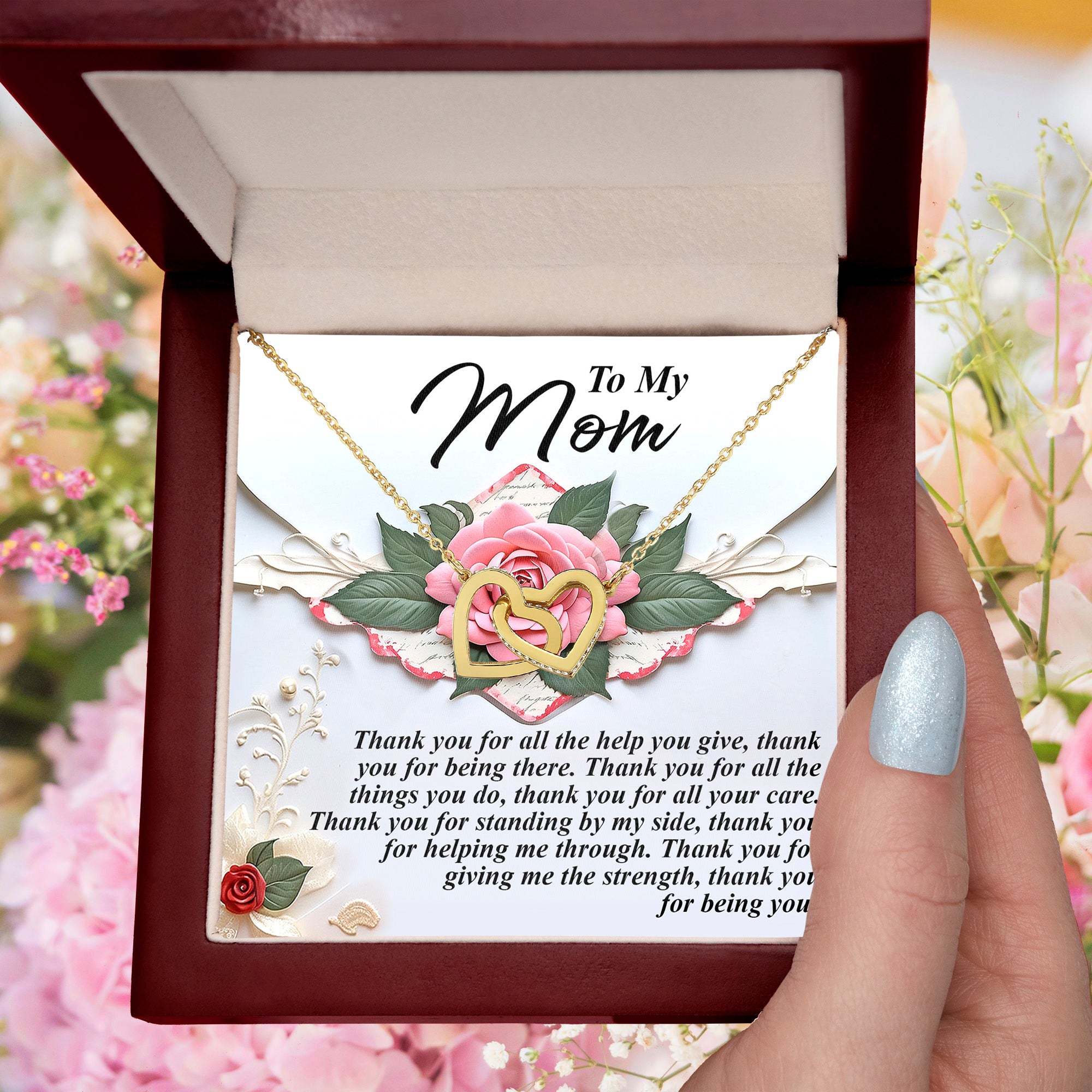 To My Mom – Thank You for Being You – Heartfelt Gratitude Necklace Gift - Mallard Moon Gift Shop