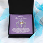 To My Mom You are My Queen Thank You for Reminding Me to Straighten My Crown Cross Pendant Necklace