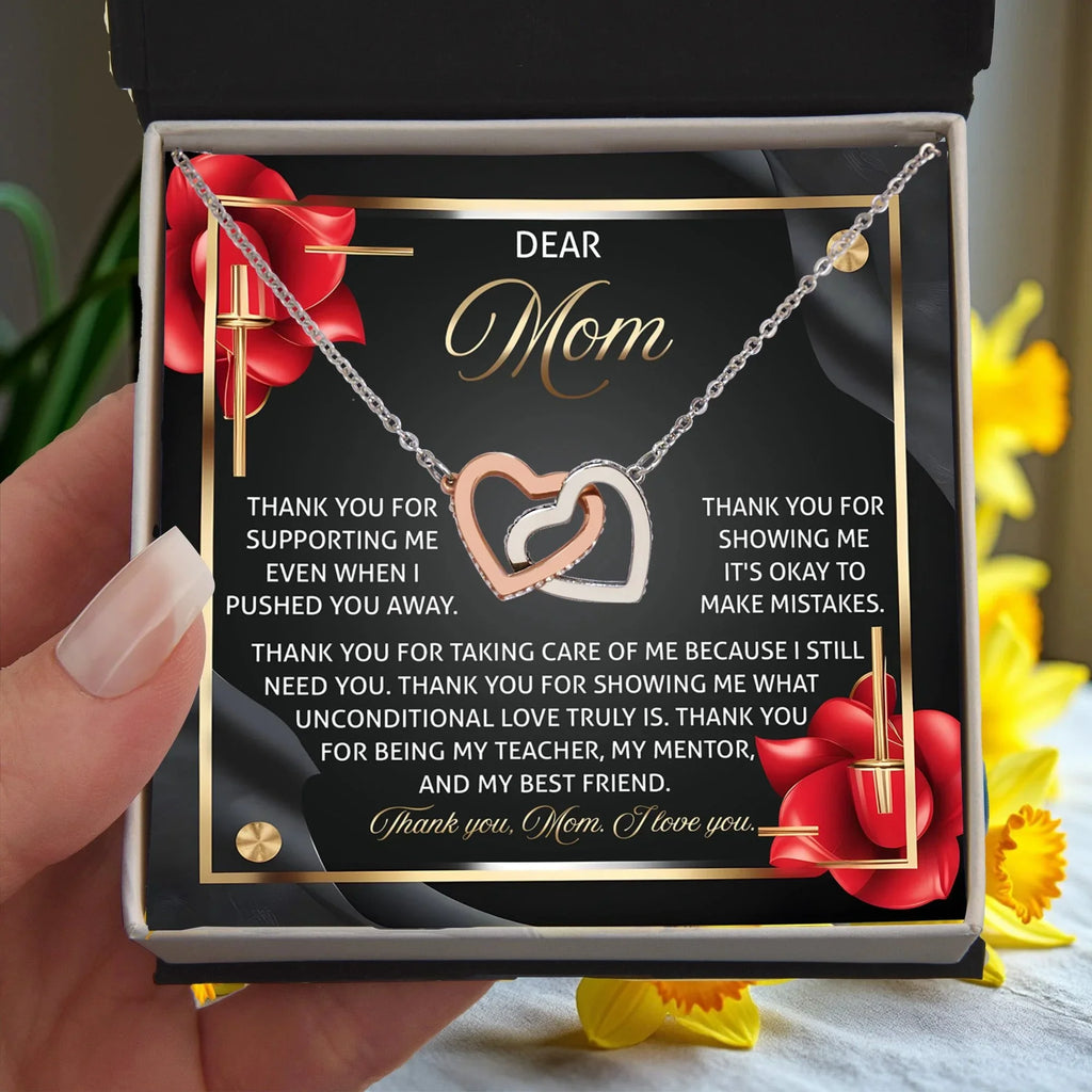 Mom - You Are My Teacher, My Mentor, and My Best Friend – Sentimental Jewelry Gift for Mom