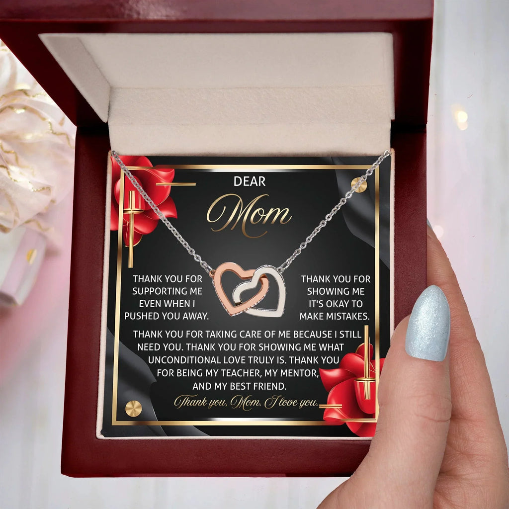 Mom - You Are My Teacher, My Mentor, and My Best Friend – Sentimental Jewelry Gift for Mom