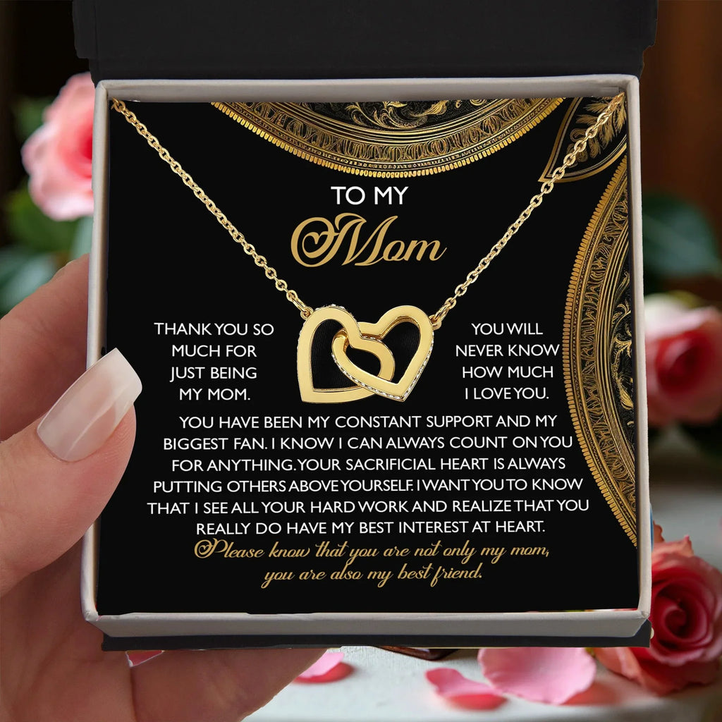 To My Mom – You Are Also My Best Friend – Heartfelt Necklace Gift of Appreciation and Love