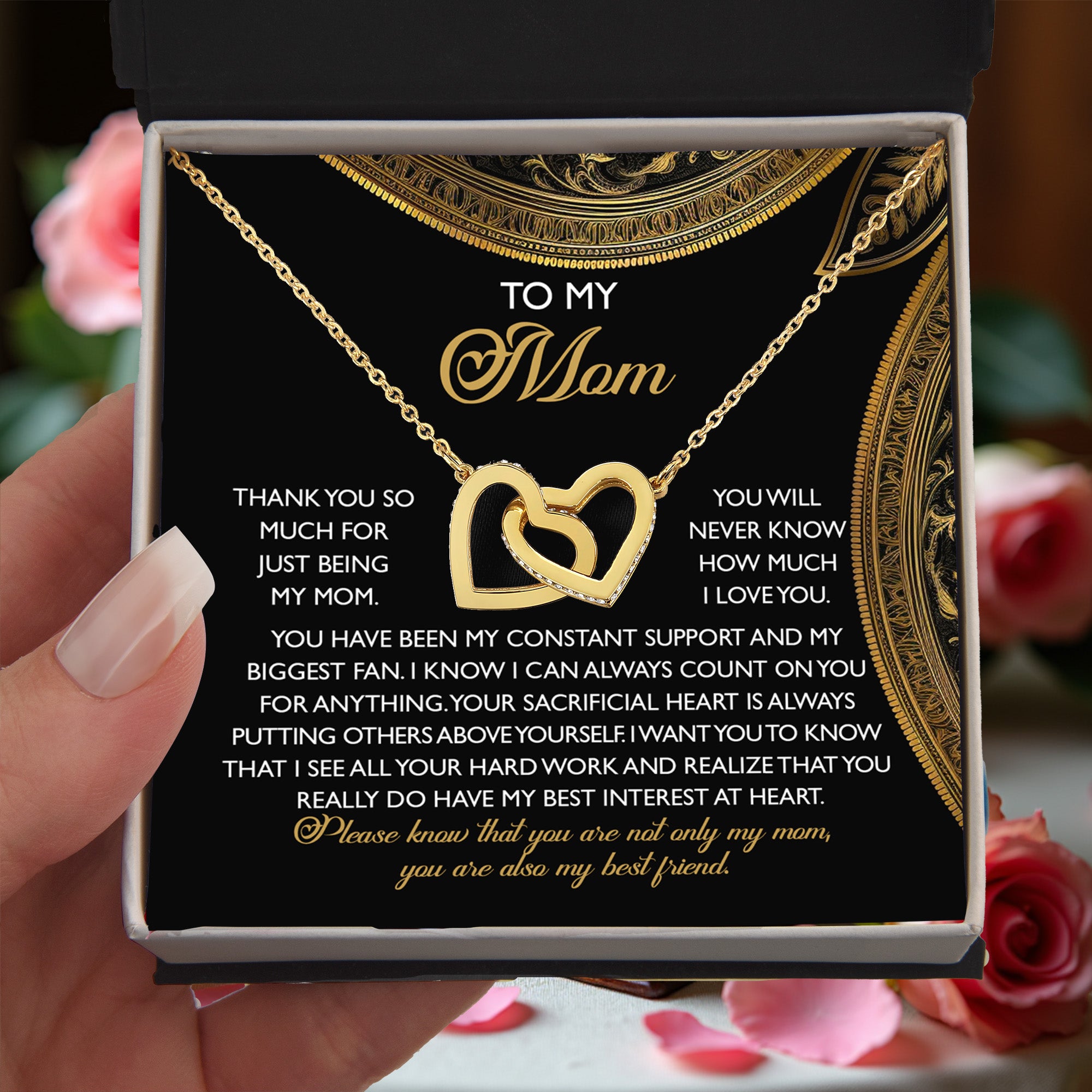 To My Mom – You Are Also My Best Friend – Heartfelt Necklace Gift of Appreciation and Love - Mallard Moon Gift Shop