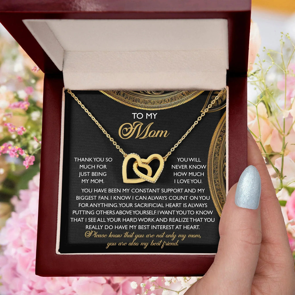 To My Mom – You Are Also My Best Friend – Heartfelt Necklace Gift of Appreciation and Love