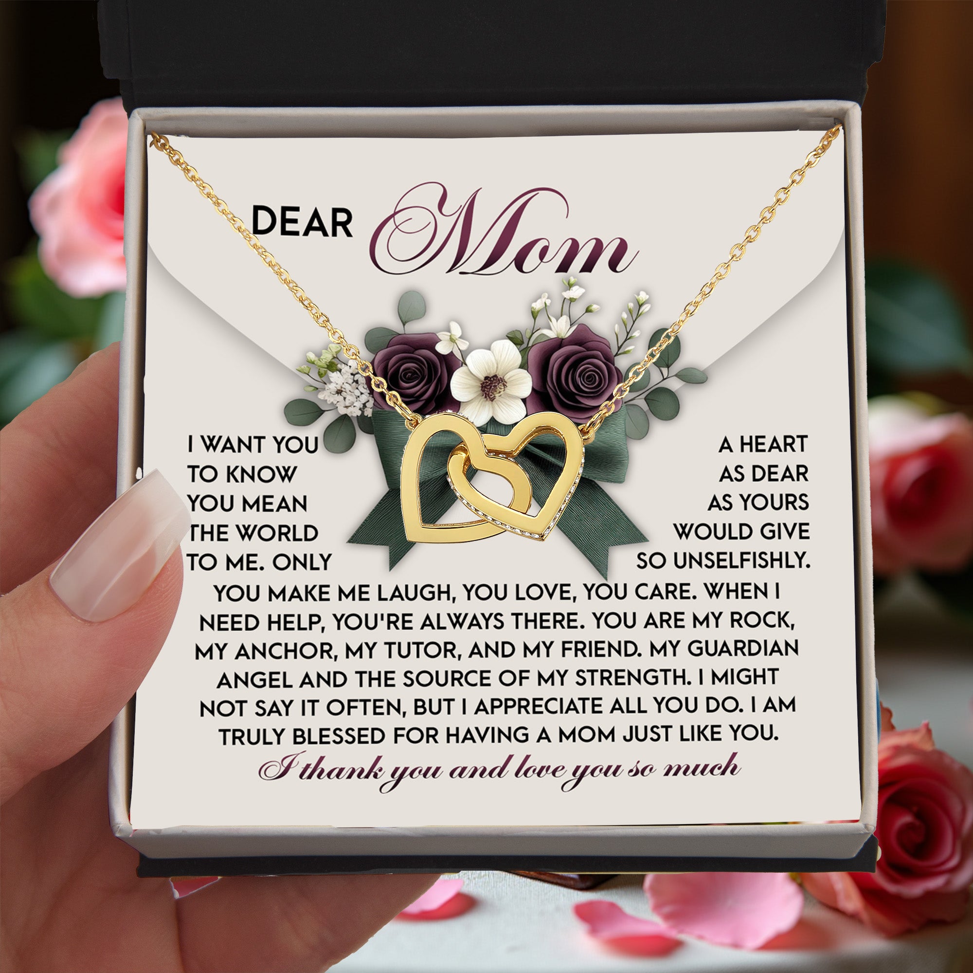 Dear Mom – You Are My Rock, My Guardian Angel, and My Friend – Heartfelt Gift of Gratitude - Mallard Moon Gift Shop
