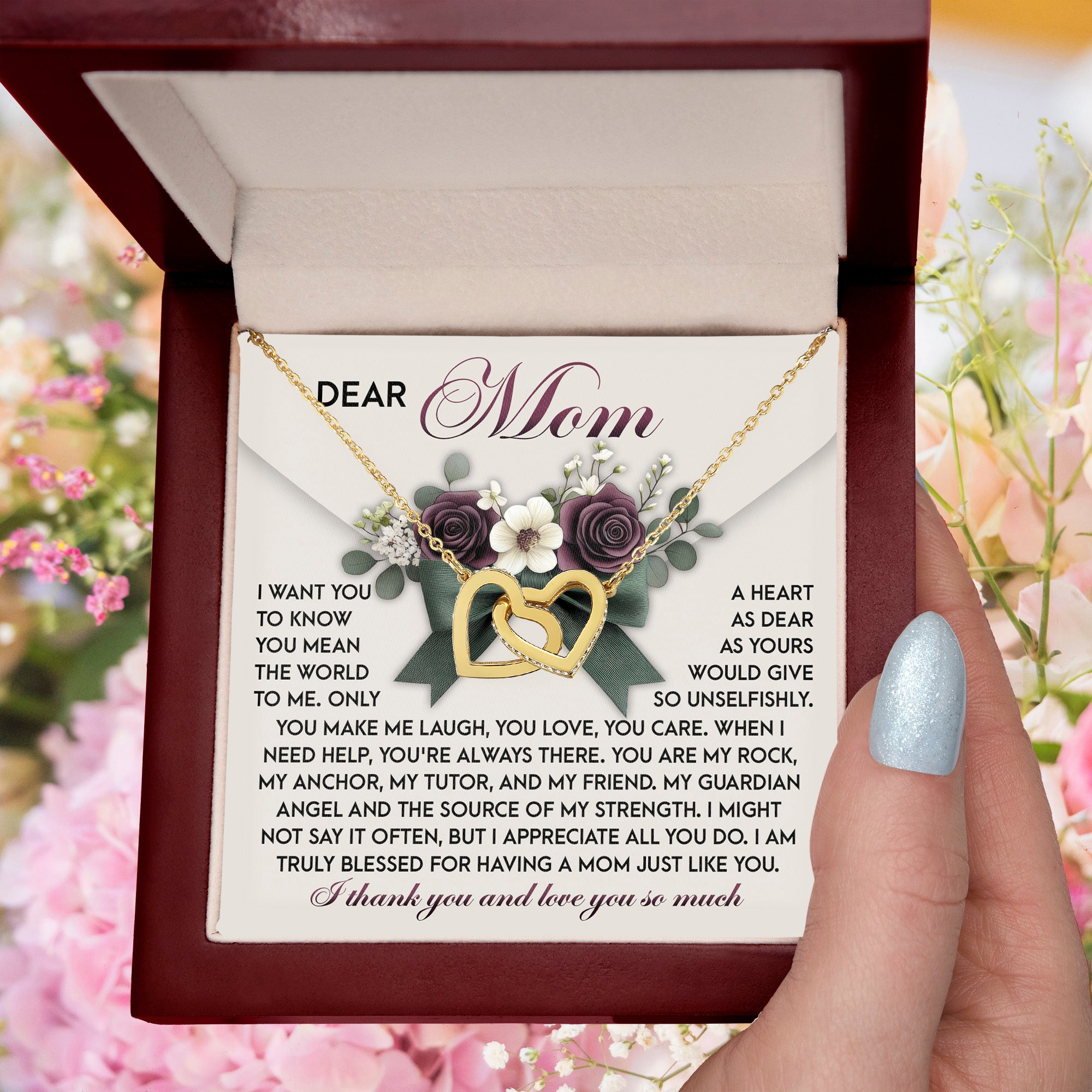 Dear Mom – You Are My Rock, My Guardian Angel, and My Friend – Heartfelt Gift of Gratitude - Mallard Moon Gift Shop