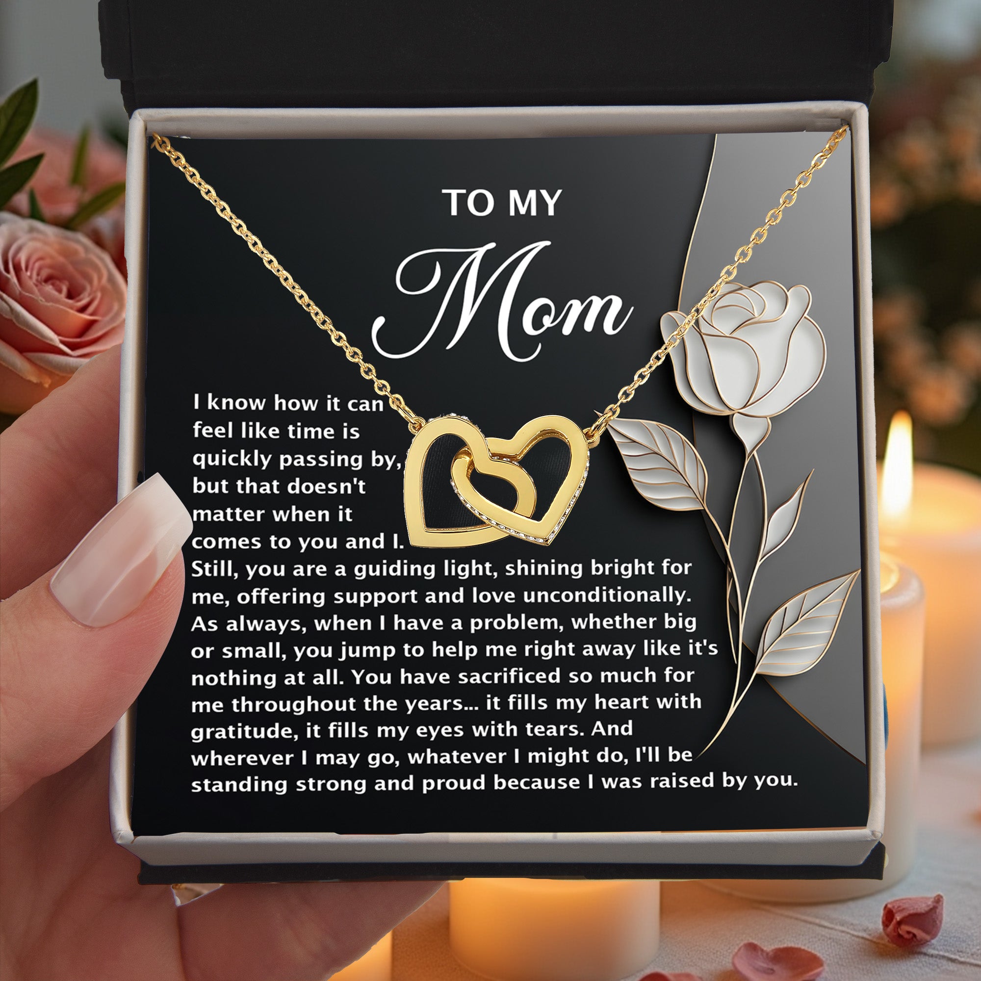To My Mom – You Are a Guiding Light – Heartfelt Jewelry Gift with Deep Message of Gratitude - Mallard Moon Gift Shop