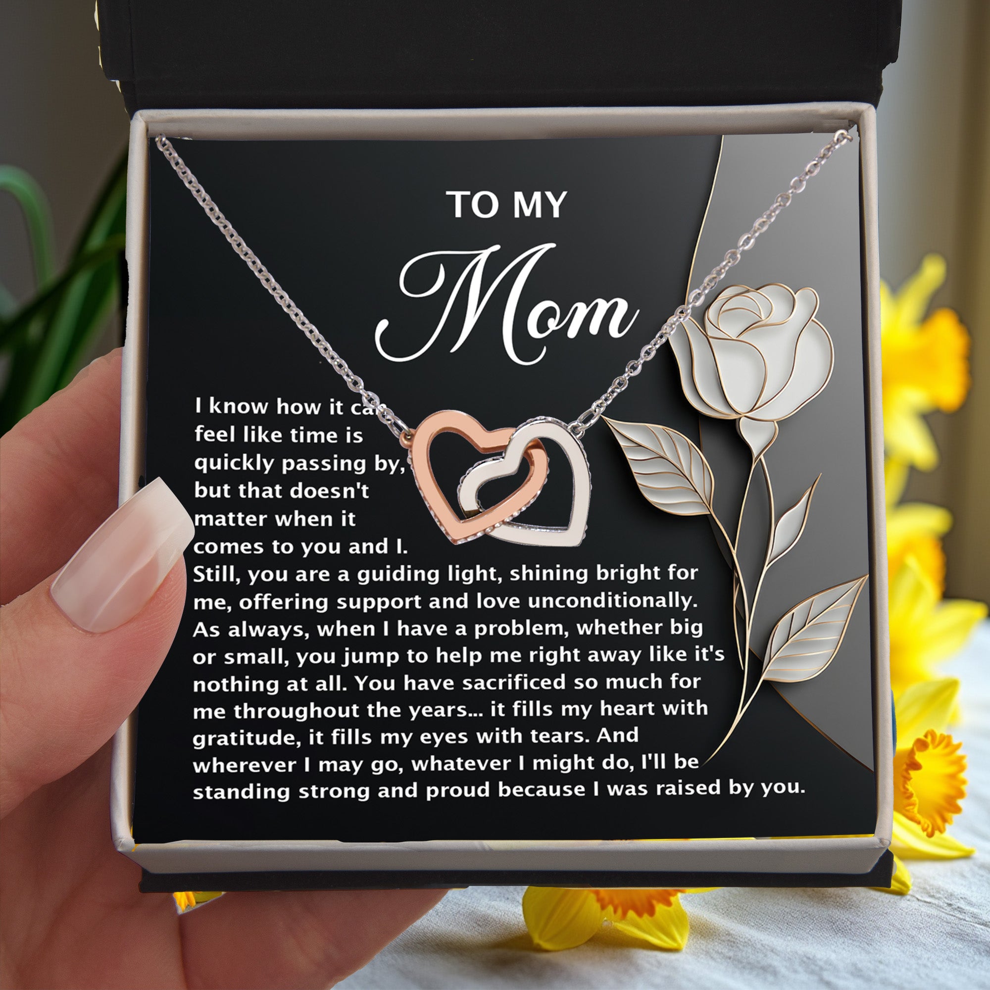 To My Mom – You Are a Guiding Light – Heartfelt Jewelry Gift with Deep Message of Gratitude - Mallard Moon Gift Shop
