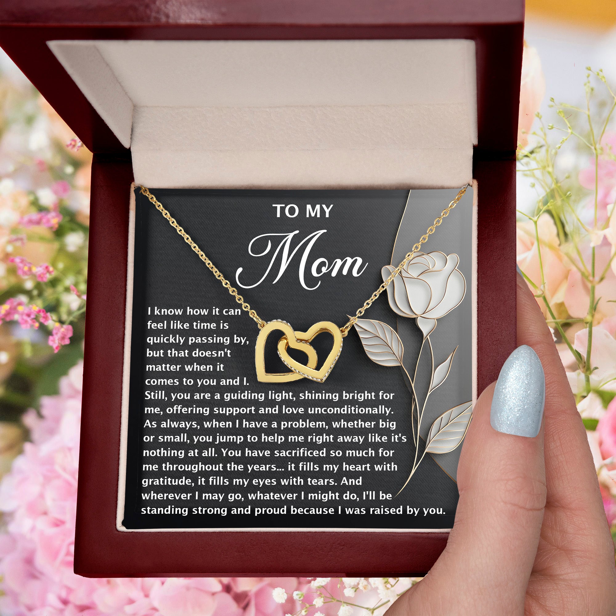 To My Mom – You Are a Guiding Light – Heartfelt Jewelry Gift with Deep Message of Gratitude - Mallard Moon Gift Shop