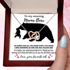 Dear Mom Thanks for Not Telling Dad Interlocking Hearts Necklace