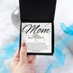 Happy Mother's Day Mom, You are Our Best Friend Cross Pendant Necklace