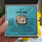 To My Mom – I Am Who I Am Today Because of You – Mother's Day Necklace Gift with Heartfelt Message