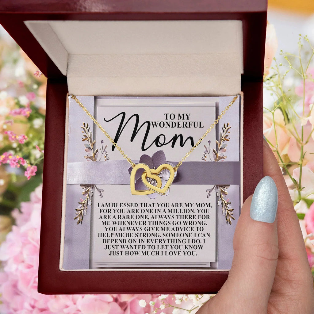 To My Wonderful Mom – You Are One in a Million – Heartfelt Necklace Gift with a Message of Love and Gratitude