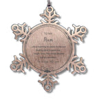 Mom Snowflake Ornament, Motivational Birthday, Christmas Gifts - Life is learning to dance in the rain