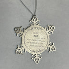 Mom Snowflake Ornament - You are braver than you believe, stronger than you seem, Inspirational Birthday, Christmas Gifts