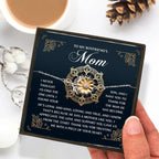 To My Boyfriend's Mom – Thank You for Trusting Me with a Piece of Your Heart – Elegant and Meaningful Sunflower Bracelet Gift