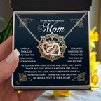 To My Boyfriend's Mom – Thank You for Trusting Me with a Piece of Your Heart – Elegant and Meaningful Necklace Gift