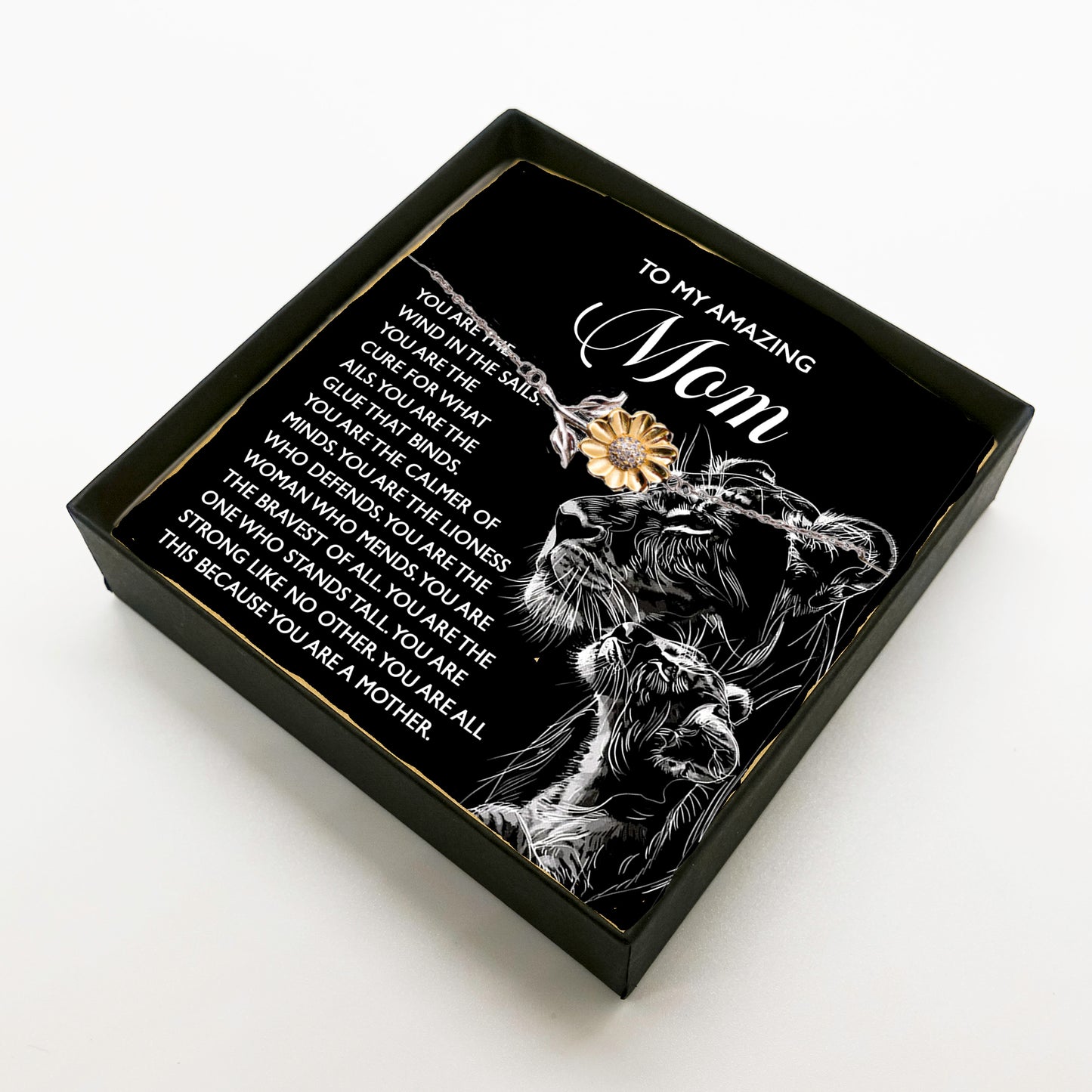 To My Amazing Mom – You Are the Wind in the Sails – Bold and Beautiful Tribute Mother's Day Birthday Sunflower Bracelet - Mallard Moon Gift Shop