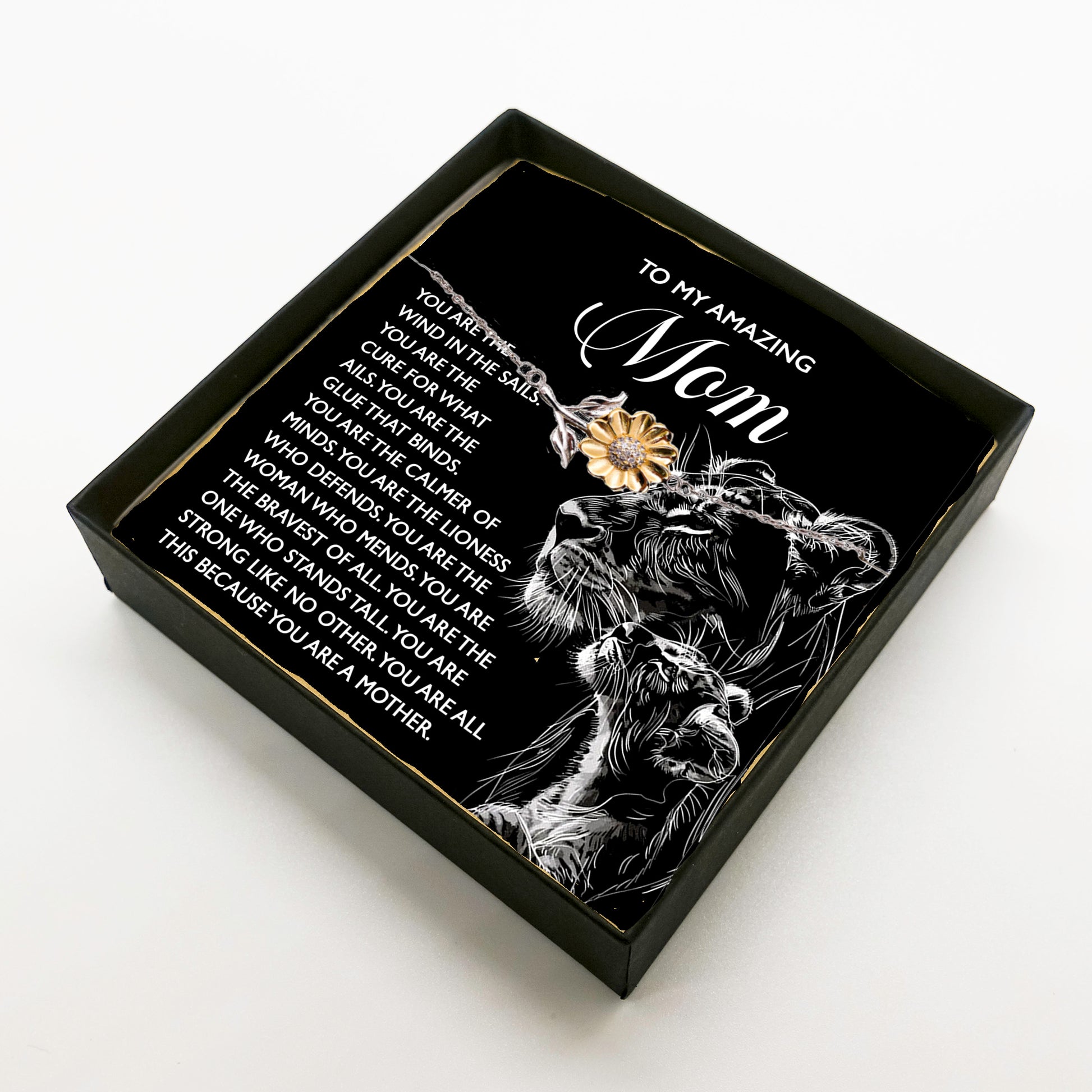 To My Amazing Mom – You Are the Wind in the Sails – Bold and Beautiful Tribute Mother's Day Birthday Sunflower Bracelet - Mallard Moon Gift Shop