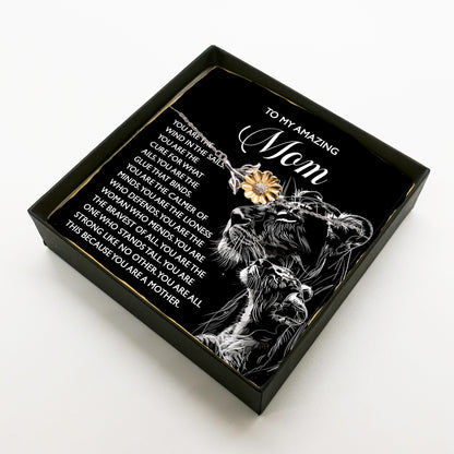 To My Amazing Mom – You Are the Wind in the Sails – Bold and Beautiful Tribute Mother's Day Birthday Sunflower Bracelet - Mallard Moon Gift Shop