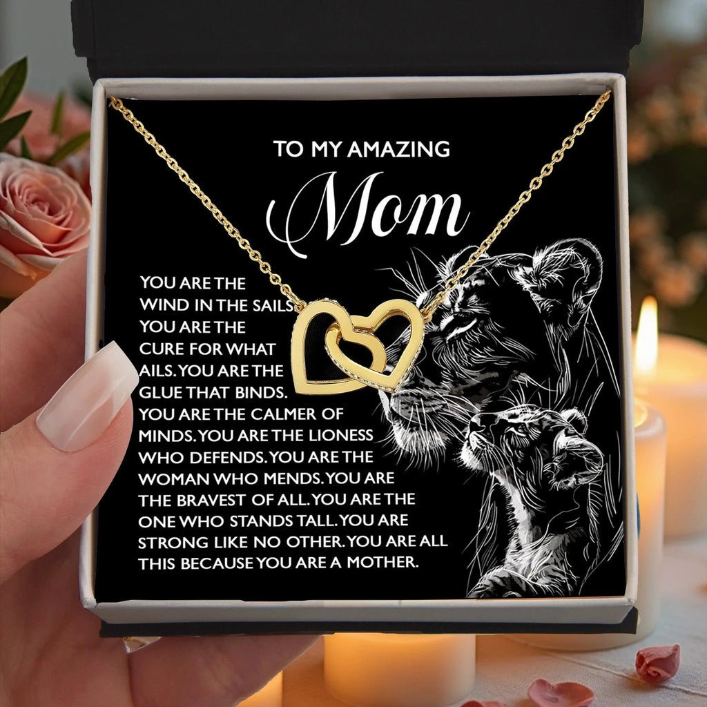 To My Amazing Mom – You Are the Wind in the Sails – Bold and Beautiful Tribute Mother's Day Birthday Necklace Gift