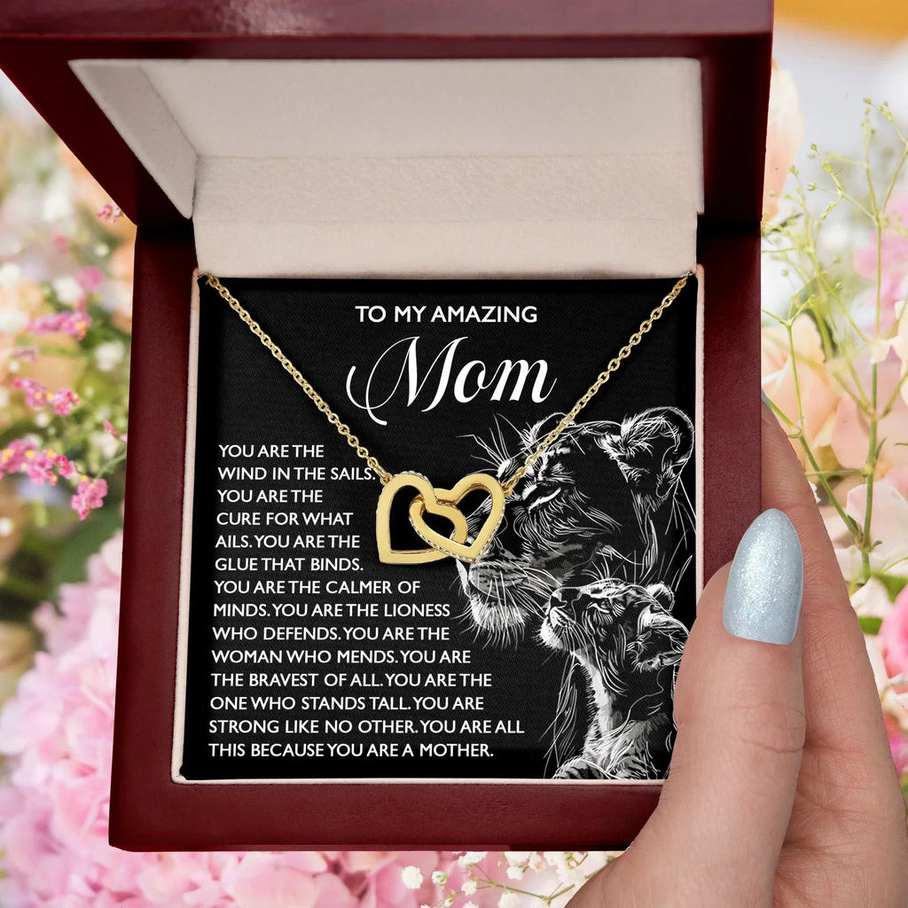 To My Amazing Mom – You Are the Wind in the Sails – Bold and Beautiful Tribute Mother's Day Birthday Necklace Gift