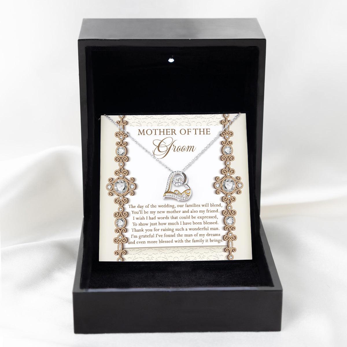 Mother of the Groom Gift New Mother and Friend Love Heart Pendant Necklace - Mallard Moon Gift Shop